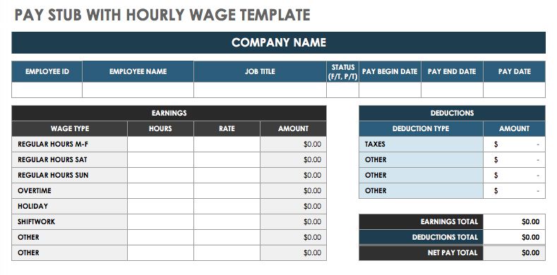 create a pay stub for free